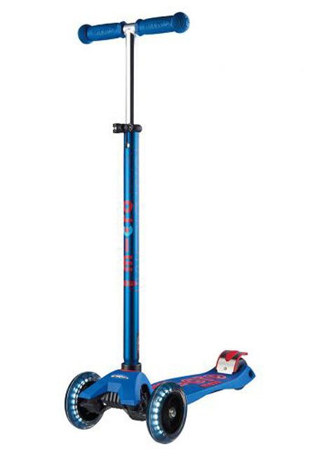 Micro Kickboard Maxi Deluxe LED Scooter - Blue - Gingerbread House