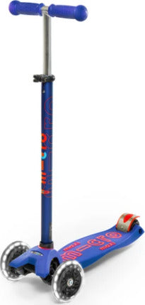 Micro Kickboard Maxi Deluxe LED Scooter - Blue - Gingerbread House