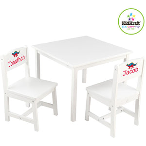 Aspen Table and 2 Chair Set - White
