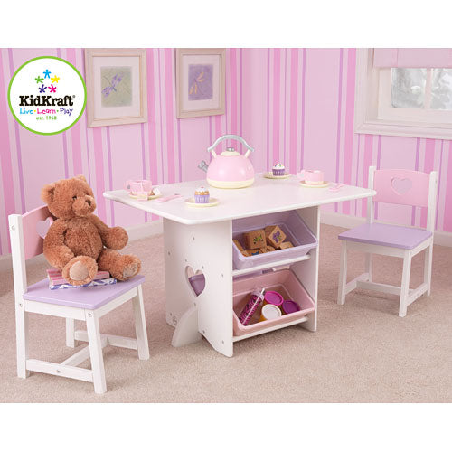 Heart Table & 2 Chair Set
