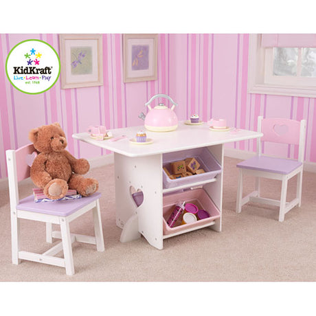Heart Table & 2 Chair Set