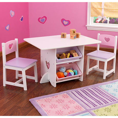 Heart Table & 2 Chair Set