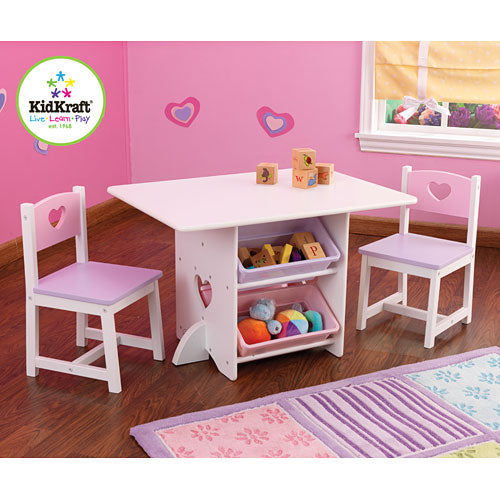 Heart Table & 2 Chair Set