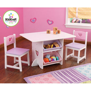 Heart Table & 2 Chair Set
