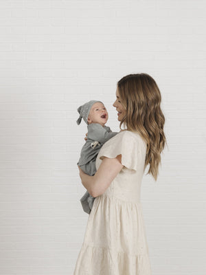 Kimono and Pant - Grey 0-3m