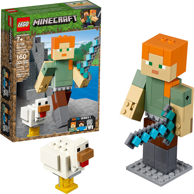 LEGO Minecraft Alex BigFig with Chicken