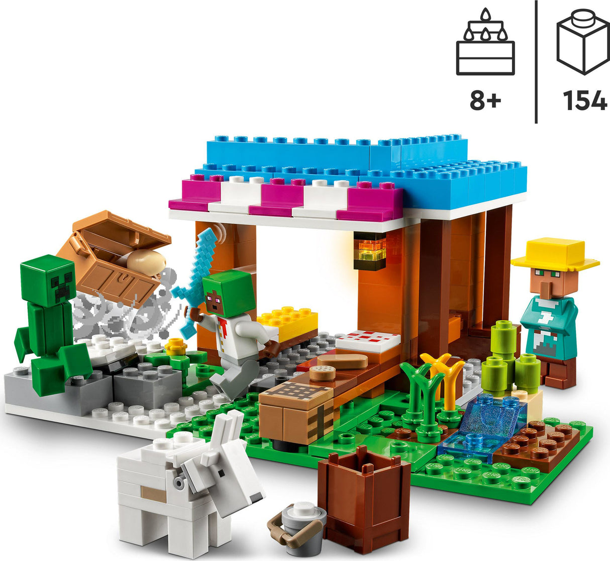 LEGO® Minecraft The Bakery Set with Figures