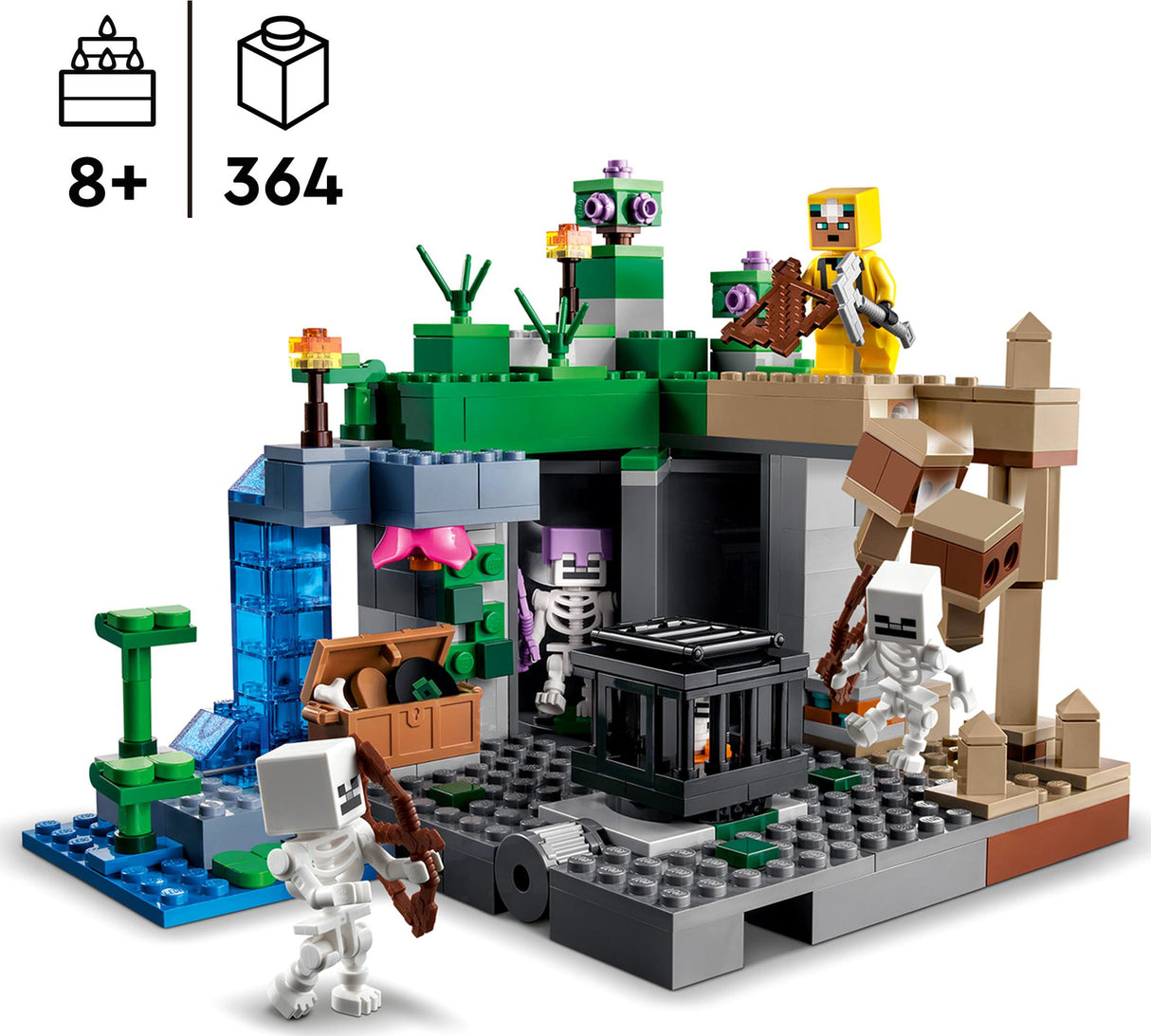 LEGO® Minecraft The Skeleton Dungeon, Cave Set