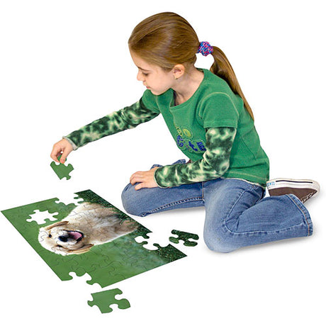 0030 PC Golden Retriever Puppy Cardboard Jigsaw