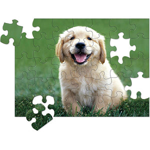 0030 PC Golden Retriever Puppy Cardboard Jigsaw