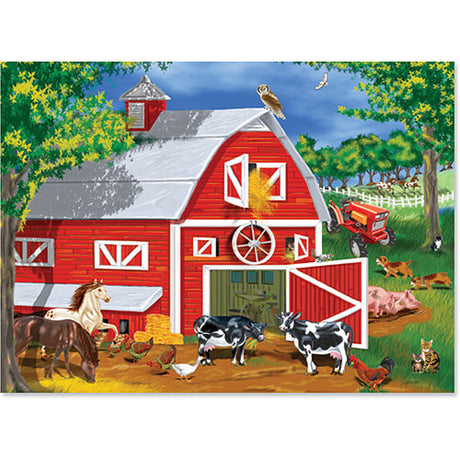 0030 PC Barnyard Cardboard Jigsaw