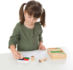 Wooden Stamp Set - Baby Zoo Animals