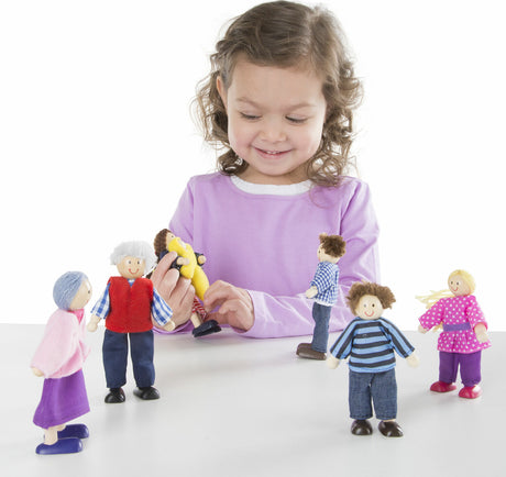 Wooden Doll Family