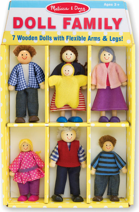 Wooden Doll Family