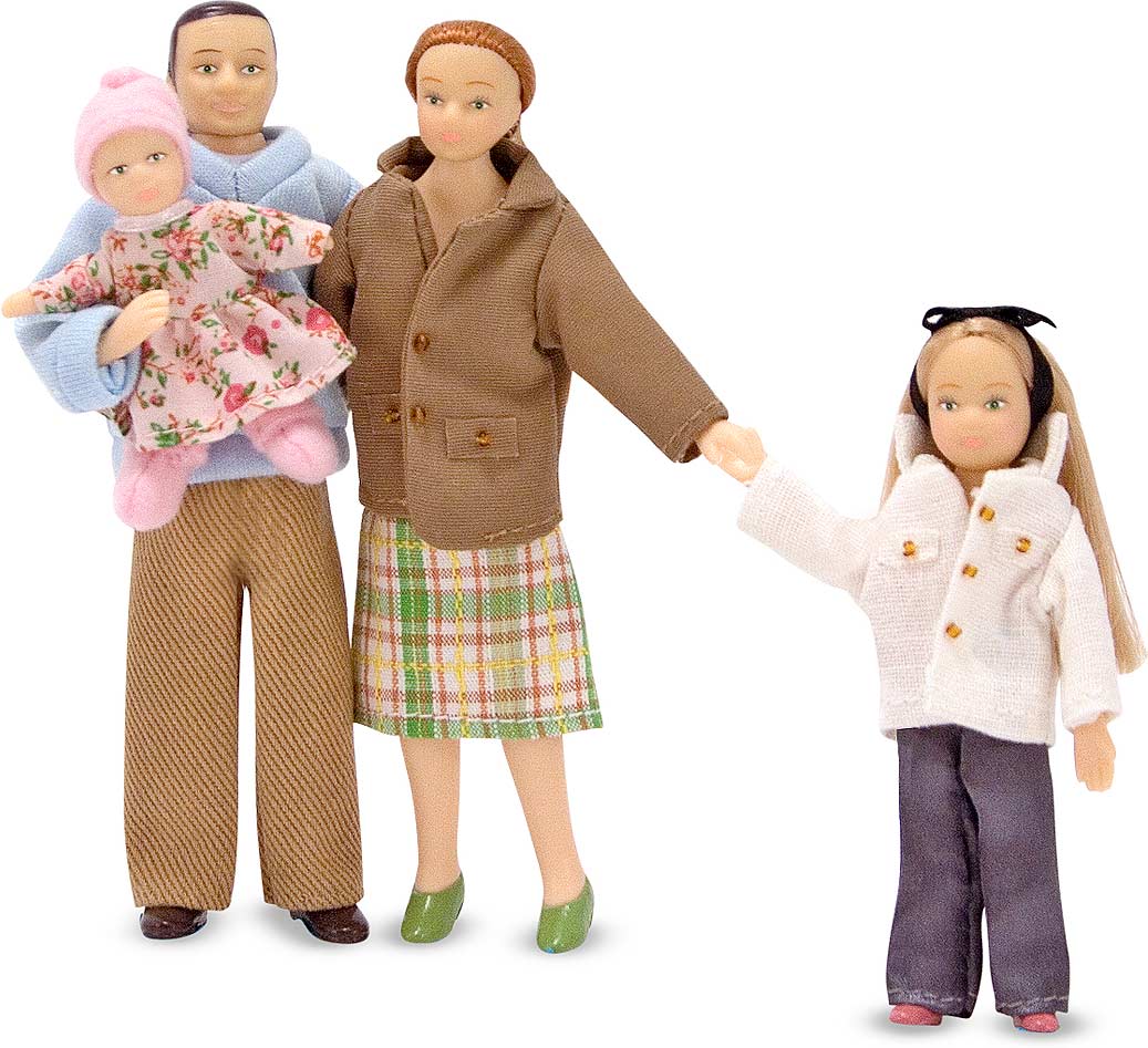 Victorian Doll Family - Caucasian