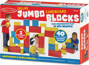 Deluxe Jumbo Cardboard Blocks - 40 Pieces