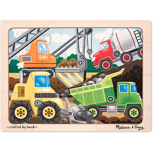 Construction Site Wooden Jigsaw Puzzle - 12 Pieces
