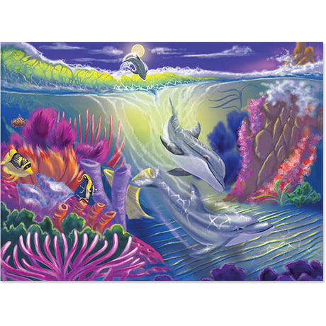 0100 PC Dolphin Cove Cardboard Jigsaw