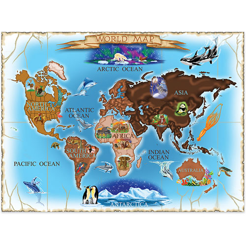 Map of the World - Gingerbread House Toys