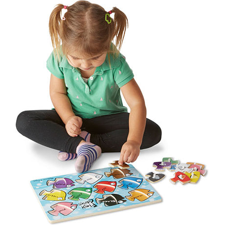 Fish Colors Mix 'n Match Peg Puzzle - 10 pieces