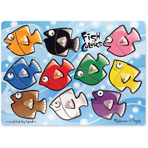 Fish Colors Mix 'n Match Peg Puzzle - 10 pieces