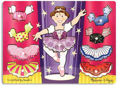 Ballerina Dress-Up Mix 'n Match Peg Puzzle - 10 Pieces