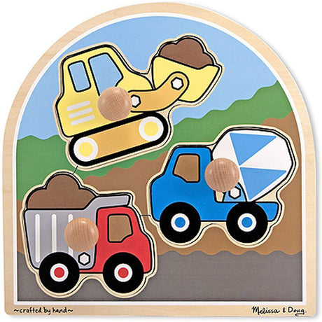 Construction Site Jumbo Knob Puzzle - 3 pieces