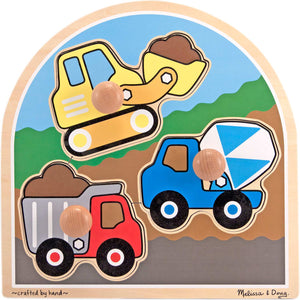 Construction Site Jumbo Knob Puzzle - 3 pieces