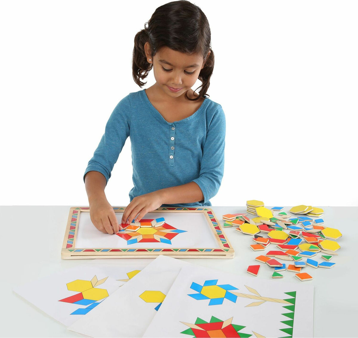 Magnetic Pattern Block Kit - Gingerbread House Toys