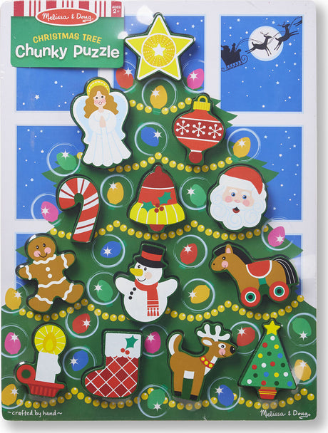 Christmas Tree Chunky Puzzle - 13 Pieces