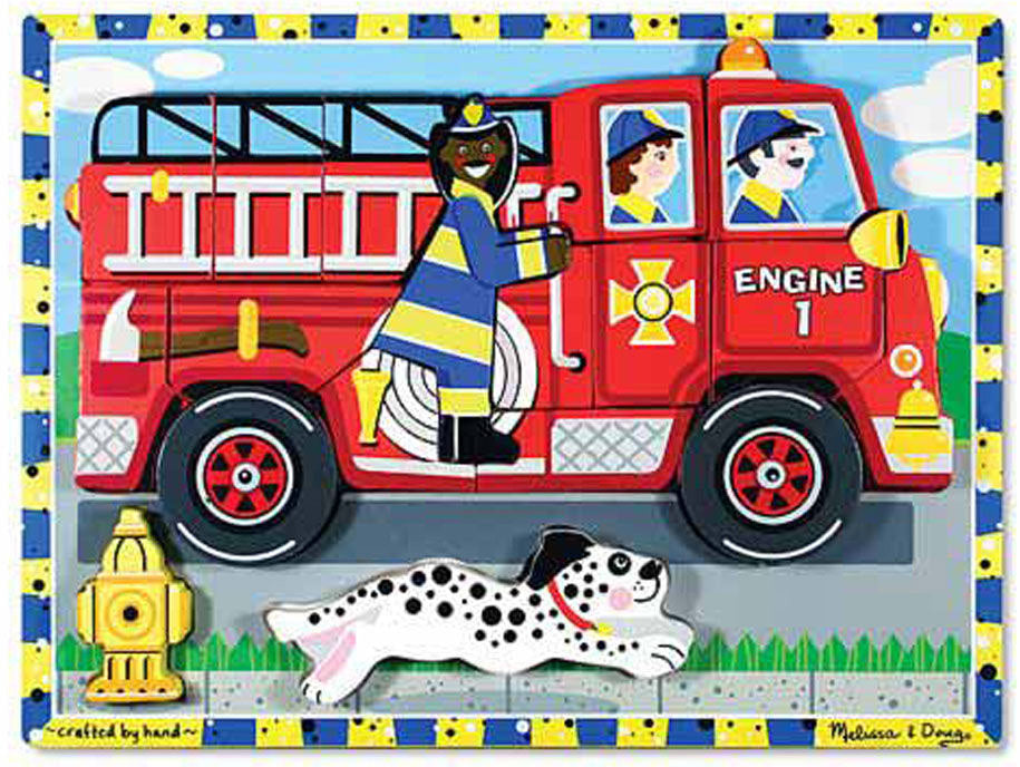 Fire Truck Chunky Puzzle - 18 Pieces