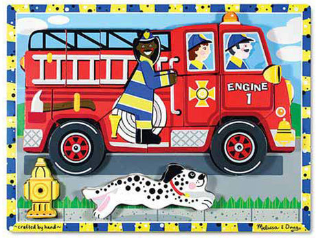 Fire Truck Chunky Puzzle - 18 Pieces
