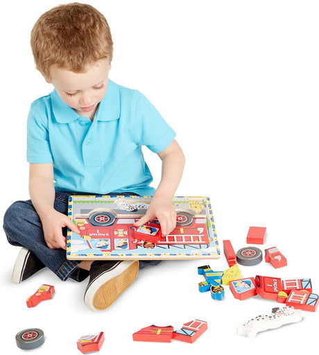 Fire Truck Chunky Puzzle - 18 Pieces