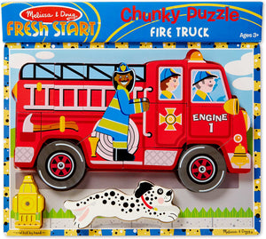 Fire Truck Chunky Puzzle - 18 Pieces