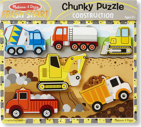 Construction Chunky Puzzle - 6 Pieces