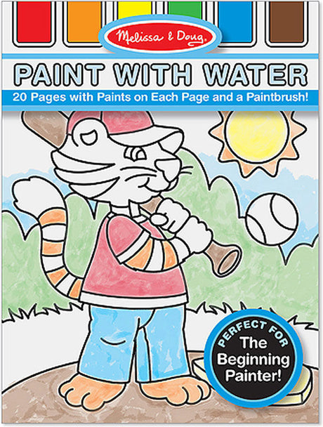 Paint With Water Kids' Art Pad With Paintbrush - Sports, Playtime, Circus, and More
