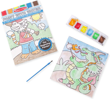 Paint With Water Kids' Art Pad With Paintbrush - Sports, Playtime, Circus, and More