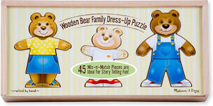 Bear Family Dress-Up Puzzle