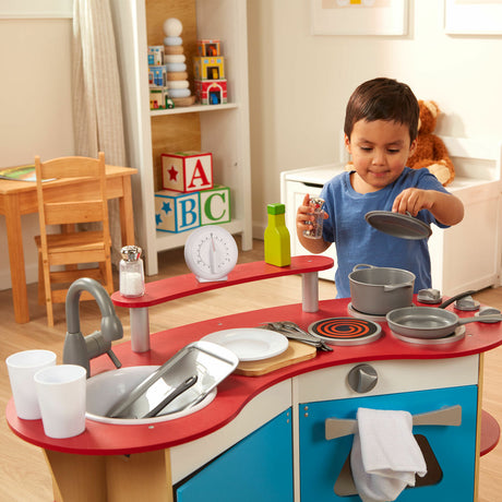 Cook's Corner Wooden Play Kitchen