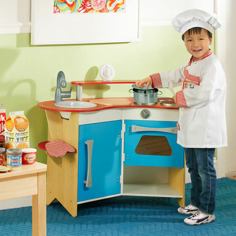 Cook's Corner Wooden Play Kitchen