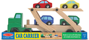 Car Carrier Truck & Cars Wooden Toy Set