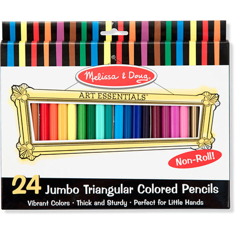 Jumbo Triangular Colored Pencils (Set of 24)