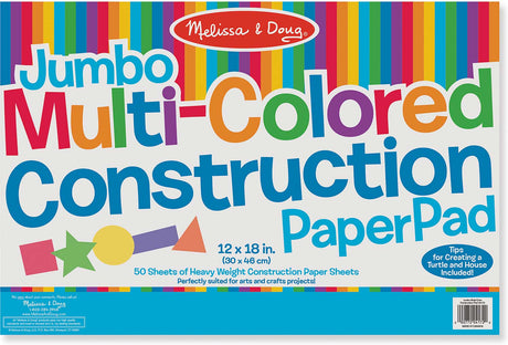 Jumbo Multi-Color Construction Pad (12"x18")