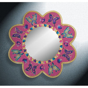 Peel and Press Sticker by Number - Butterfly Mirror