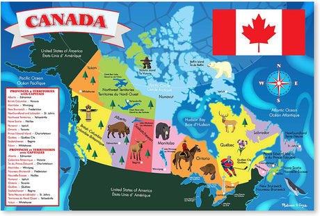 Canada Map Floor (48 pc)