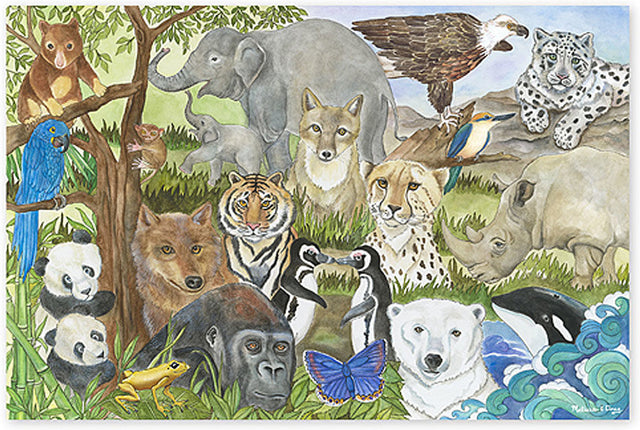 Endangered Species Floor Puzzle - 48 pieces