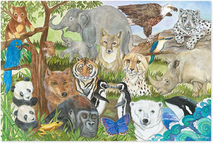 Endangered Species Floor Puzzle - 48 pieces
