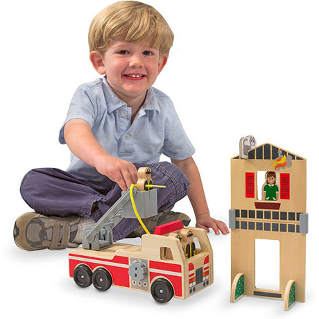 Whittle World  Fire Rescue Play Set