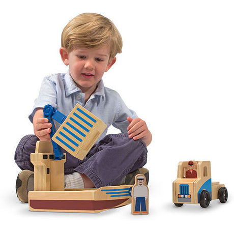 Whittle World  Cargo Ship  Truck Set