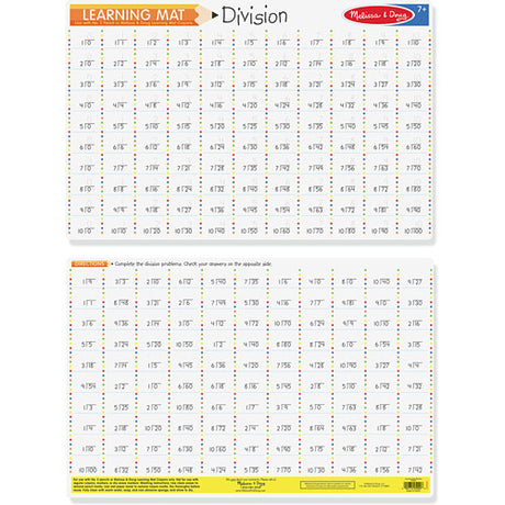 Division Problems Write-A-Mat (Bundle of 6)